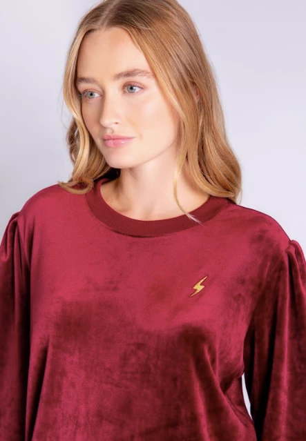 P.J. Salvage Velour Vanity Longsleeve Port 4 P.J. Salvage Velour Vanity Longsleeve Port