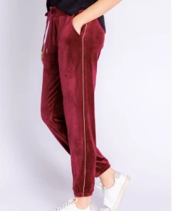 P.J. Salvage Velour Vanity Pant Port