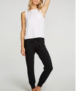 Chaser Zip Side Jogger True Black