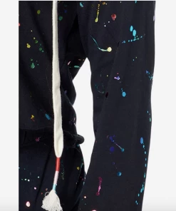 WildFox Foil Splatter Hoodie Black
