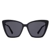 Diff Eyewear Becky Ii Black + Dark Smoke Polarized