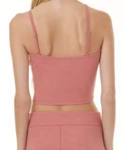 Splendid Botanical Rib Tank Rose