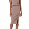 Splendid Terra Linen Jersey Dress Mocha 1 Splendid Terra Linen Jersey Dress Mocha
