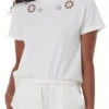 Splendid Brynn Eyelet Tee White