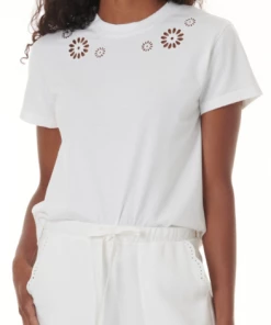 Splendid Brynn Eyelet Tee White