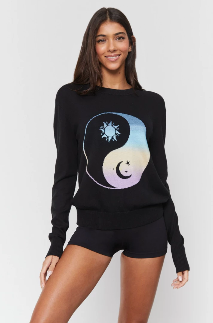 Spiritual Gangster Brooklyn Sweater Vintage Black 3 Spiritual Gangster Brooklyn Sweater Vintage Black