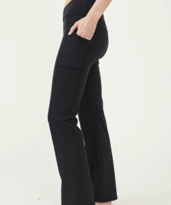 Free People Shanti Straight Leg Black