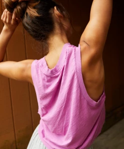 Free People Love Tank Magenta Disco
