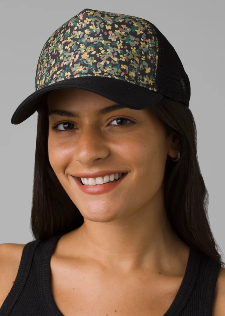 Prana La Viva Trucker Black Petals 4 Prana La Viva Trucker Black Petals