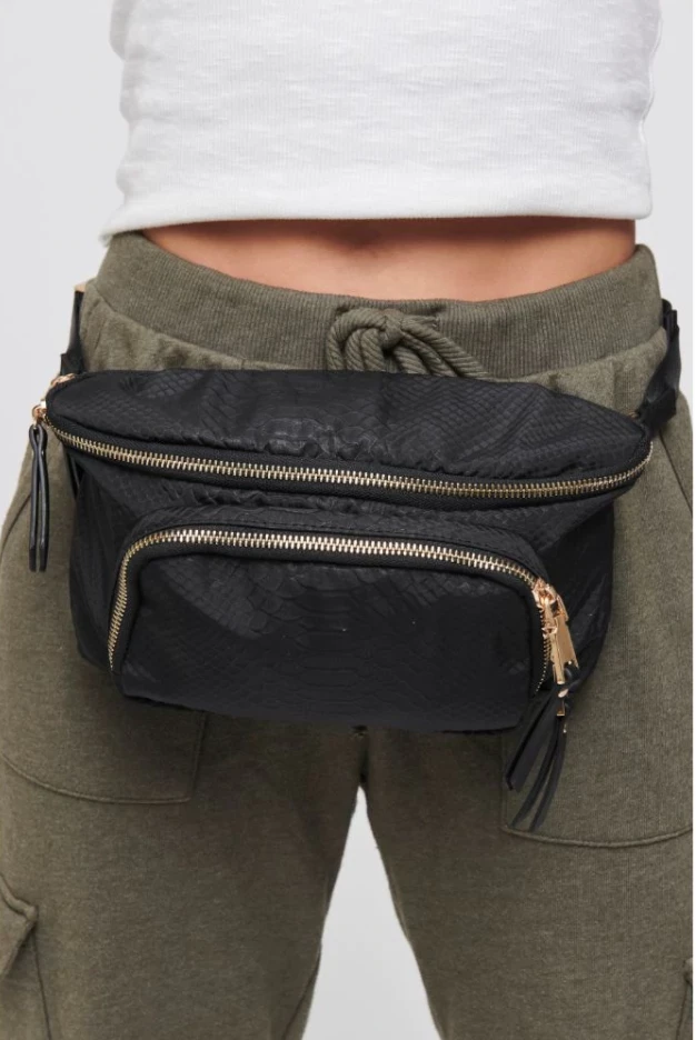 Sol And Selene Double Take Belt Bag Black Snake 4 Sol And Selene Double Take Belt Bag Black Snake