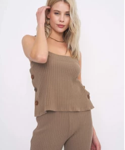 Project Social T Sailor Rib Tank Tea Leaves