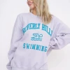 Project Social T Swimming Club Sweatshirt Lilac Chalk
