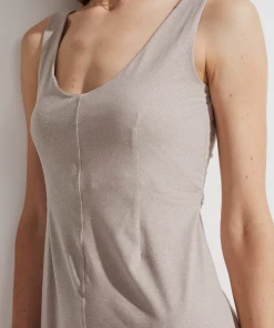 Varley Morgan Dress Taupe Marl