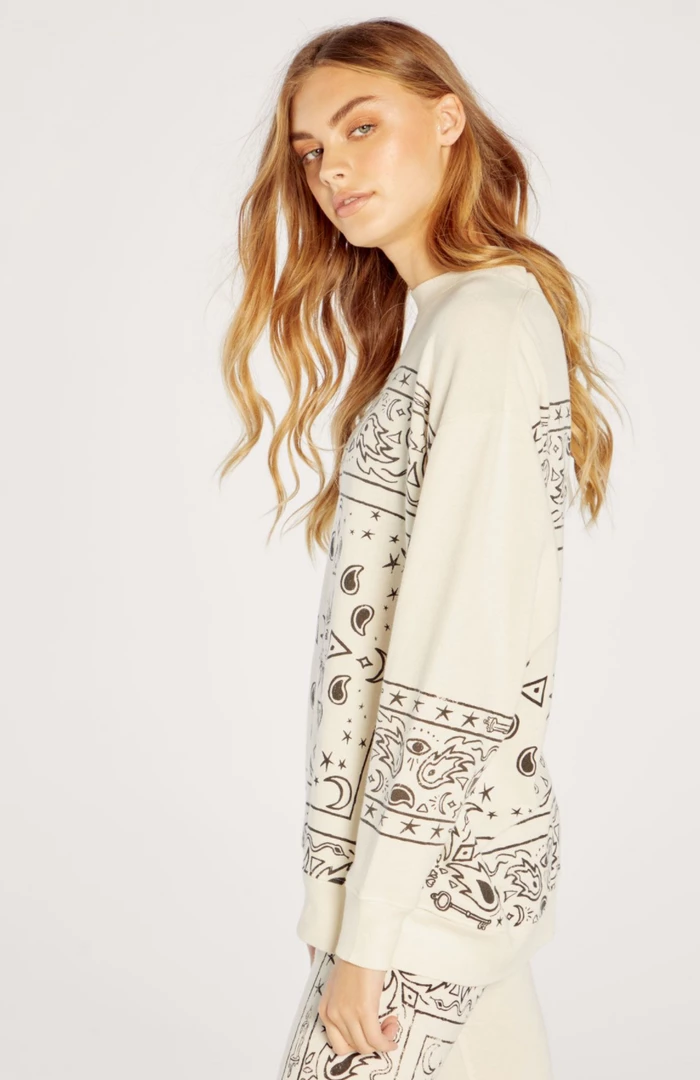 WildFox Voodoo Bandana Sweatshirt Vanilla 4 WildFox Voodoo Bandana Sweatshirt Vanilla