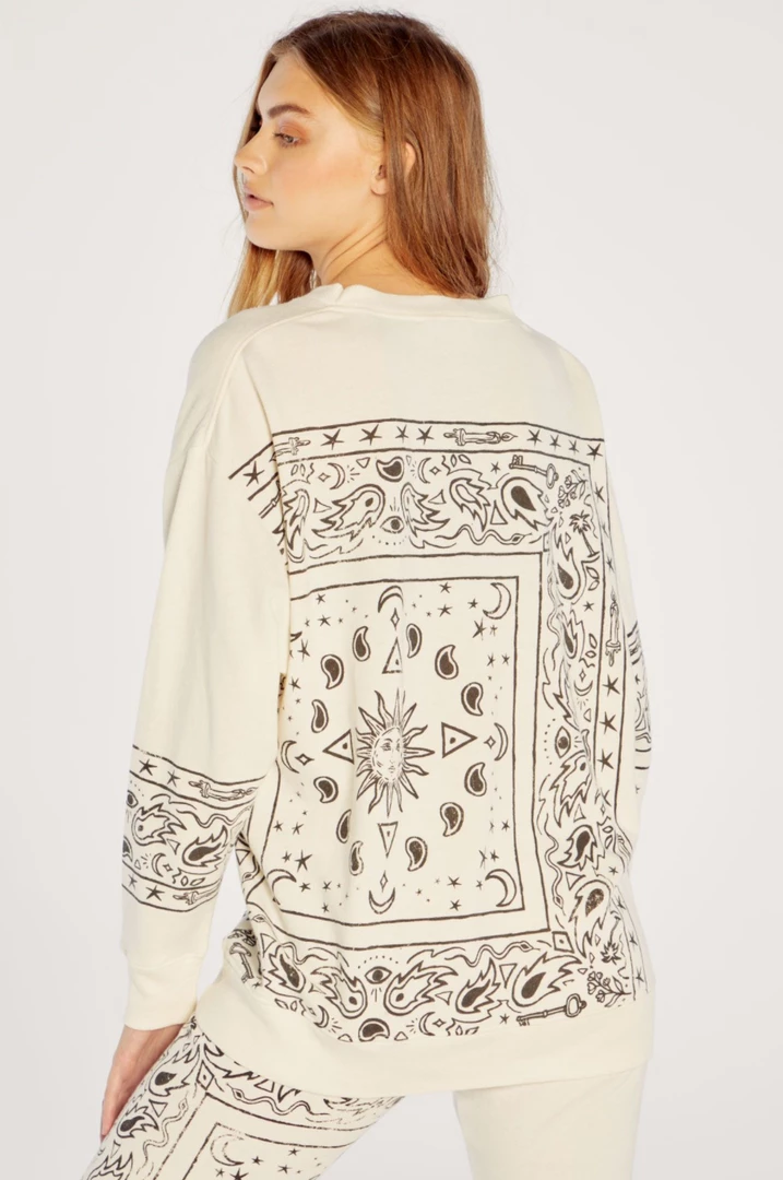 WildFox Voodoo Bandana Sweatshirt Vanilla 5 WildFox Voodoo Bandana Sweatshirt Vanilla