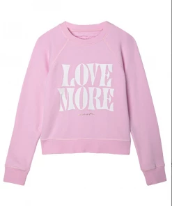 Spiritual Gangster Bridget Raglan Pullover Bella Pink