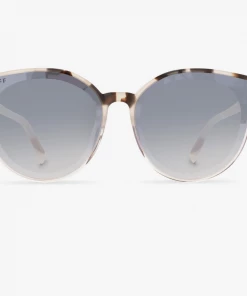 DIFF EYEWEAR Gemma Cream Tortoise Sandstone Grey
