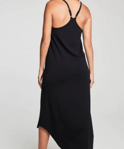 Chaser V Back High Lo Cami Dress True Black