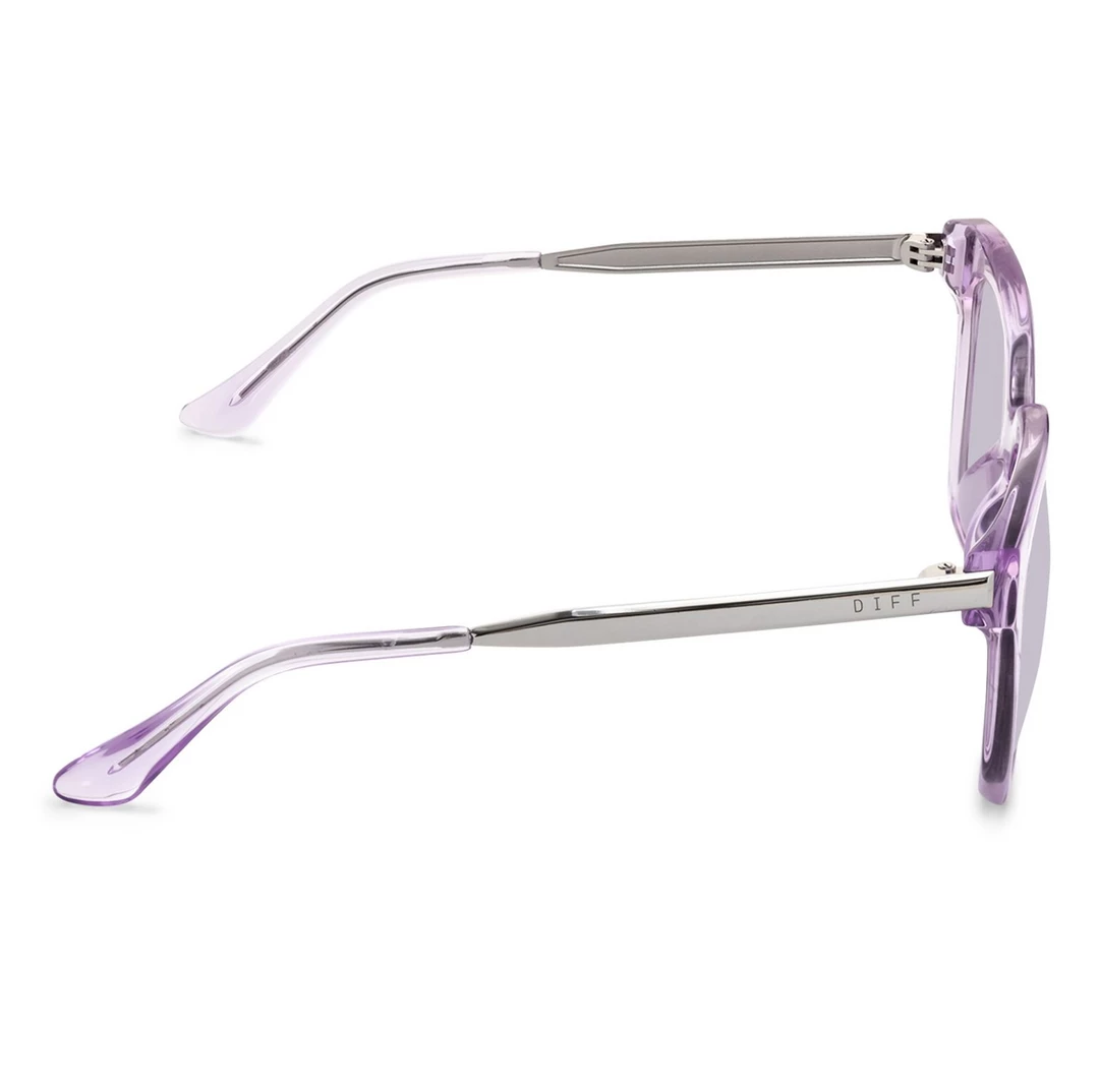 Diff Eyewear Bella XS Lavender Fog Crystal Lavender Flash 4 Diff Eyewear Bella XS Lavender Fog Crystal Lavender Flash
