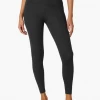 Beyond Yoga Heather Rib High Wasited Midi Black