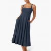 Beyond Yoga Square Neck Dress Nocturnal Navy