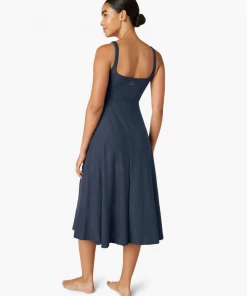 Beyond Yoga Square Neck Dress Nocturnal Navy