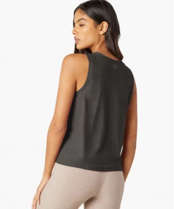 Beyond Yoga Balanced Muscle Tank Darkest Night
