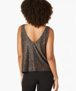 Beyond Yoga Double V Tank Chai Tortoise