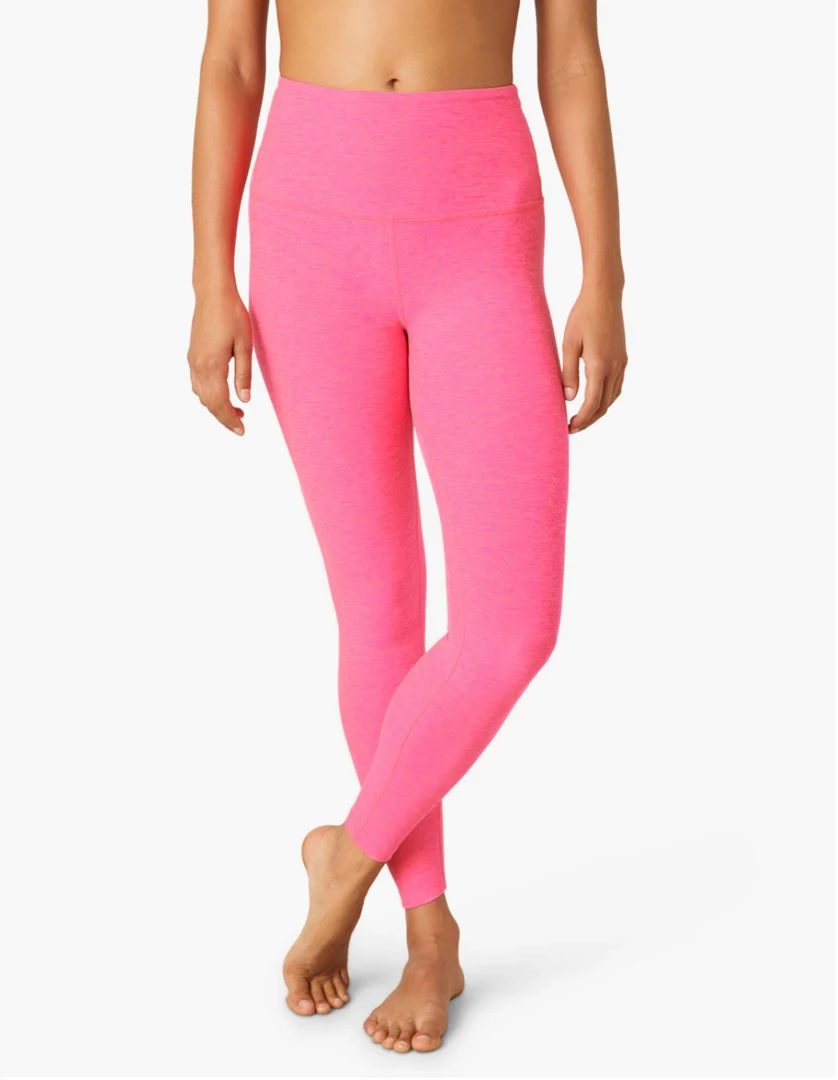 Beyond Yoga High Waisted Midi Leggings Pink 3 Beyond Yoga High Waisted Midi Leggings Pink
