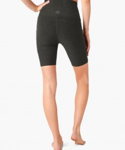 Beyond Yoga Pockets High Waisted Bike Short Darkest Night