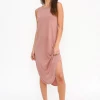 Project Social T Cool And Clean Open Back Tank Dress Rose Clay