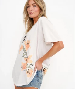 Project Social T Rise With The Sun Oversized Tee Vintage White