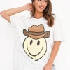 Project Social T Howdy Oversized Tee Vintage White