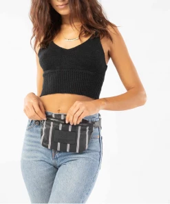 Aloha Collection White On Black Charter Hip Pack