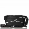 Aloha Collection White On Black SeaSide Hip Pack