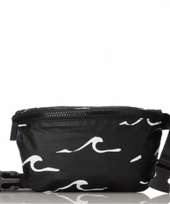 Aloha Collection White On Black SeaSide Hip Pack