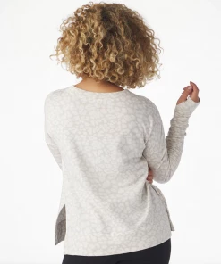 Glyder Lounge Long Sleeve Oatmilk Leopard