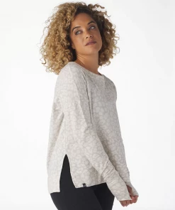Glyder Lounge Long Sleeve Oatmilk Leopard