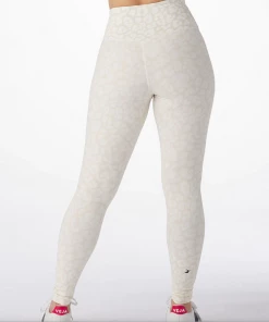 Glyder Sultry Legging Rib Oatmilk Leopard