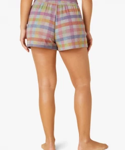 Beyond Yoga On Vacation Shorts Pastel Gingham