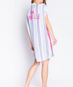 P.J. Salvage Night Shirt Take Me Tulum White