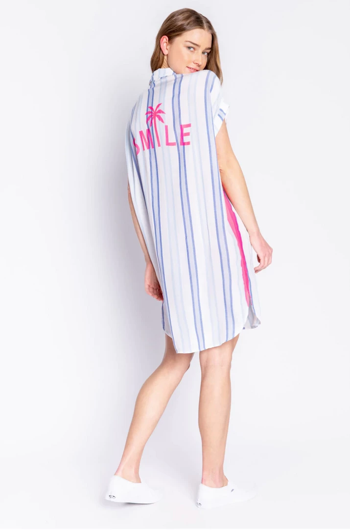 P.J. Salvage Night Shirt Take Me Tulum White 3 P.J. Salvage Night Shirt Take Me Tulum White