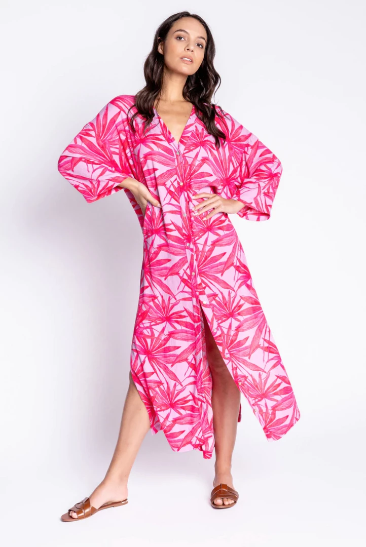 P.J. Salvage Duster Tranquil Palm Lilac 3 P.J. Salvage Duster Tranquil Palm Lilac