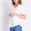 P.J. Salvage Short Sleeve Tee Beachy Basics White 2 P.J. Salvage Short Sleeve Tee Beachy Basics White