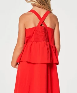 Chaser Coastal Flouncy Sundress Fruit Punch