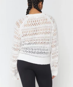 Spiritual Gangster Amore Crochet Sweater Stone