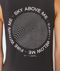 Spiritual Gangster Sky Above Muscle Tank Vintage Black