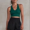 Free People Free People Movement Free Throw Crop Emerald