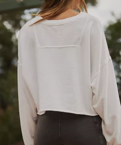 Free People Free People Movement Cut It Out Sweat Top White