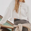 Free People Free People Movement Cut It Out Sweat Top White 1 Free People Free People Movement Cut It Out Sweat Top White